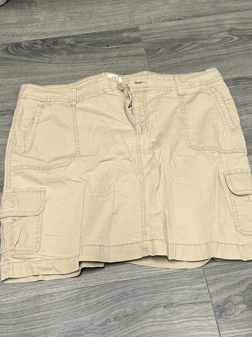 St. John's Bay Khaki Cargo Skirt